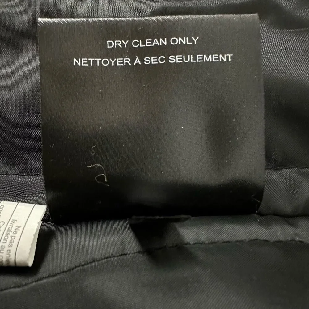 Cole Haan Men’s Wool Polyester Black Overcoat Size Small MSRP $595